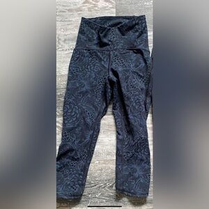 Lululemon Floral Hugh Rise Crops